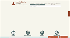 Desktop Screenshot of anokacountylibrary.org